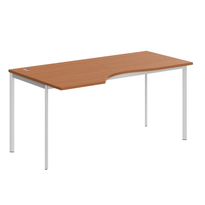 L SHAPE DESK MADE IN 25MM MFC TOP, E1 LAMINATE CHIPBOARD 40X20MM METAL FRAMES by Treejar | Souqify