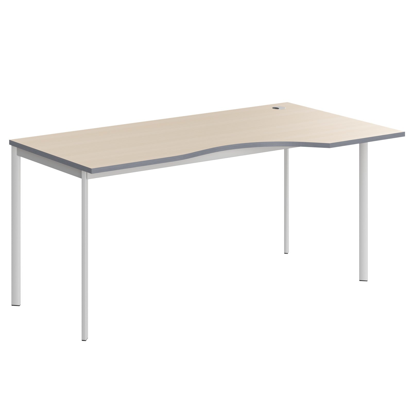 L SHAPE DESK MADE IN 25MM MFC TOP, E1 LAMINATE CHIPBOARD 40X20MM METAL FRAMES by Treejar | Souqify