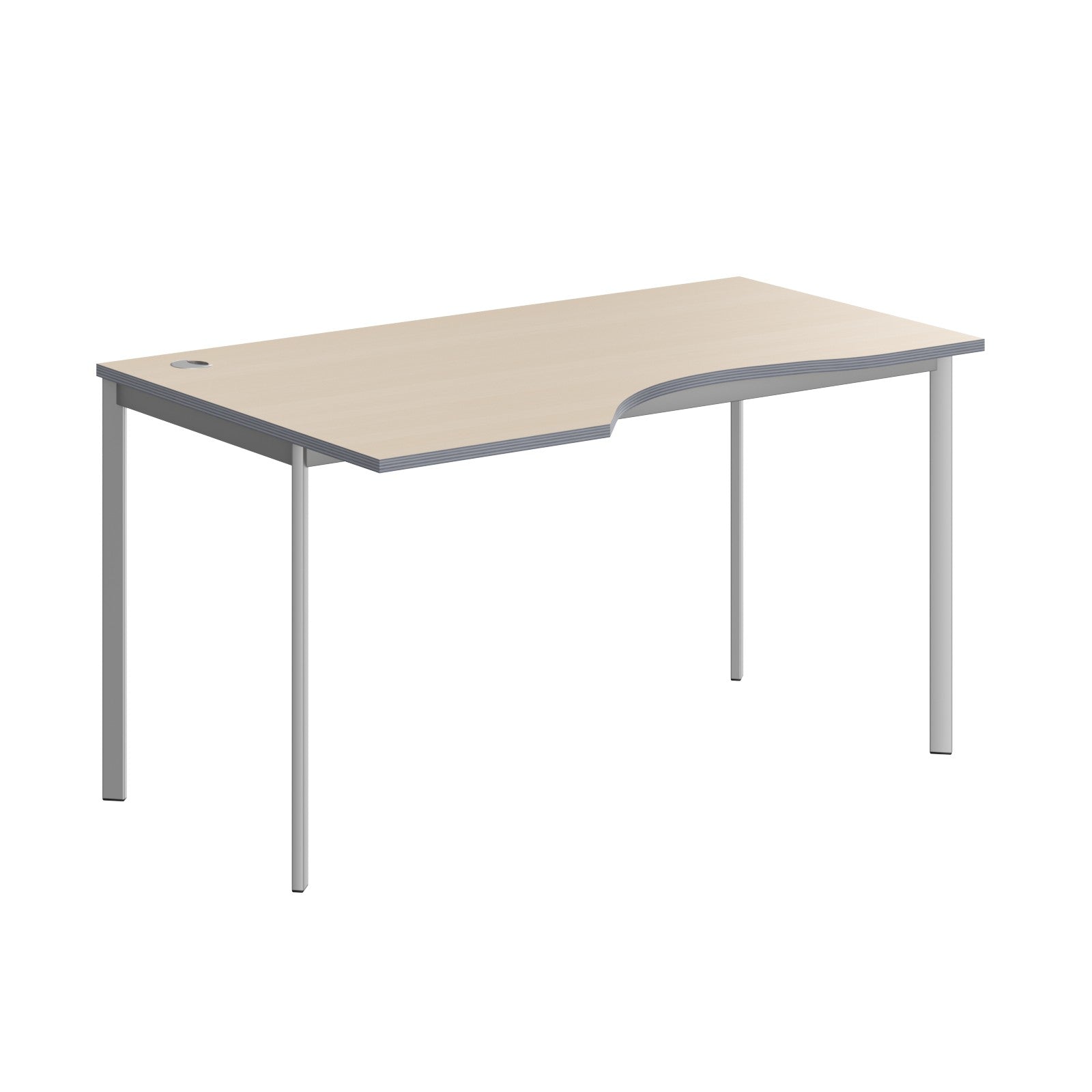 L SHAPE DESK MADE IN 25MM MFC TOP, E1 LAMINATE CHIPBOARD 40X20MM METAL FRAMES by Treejar | Souqify