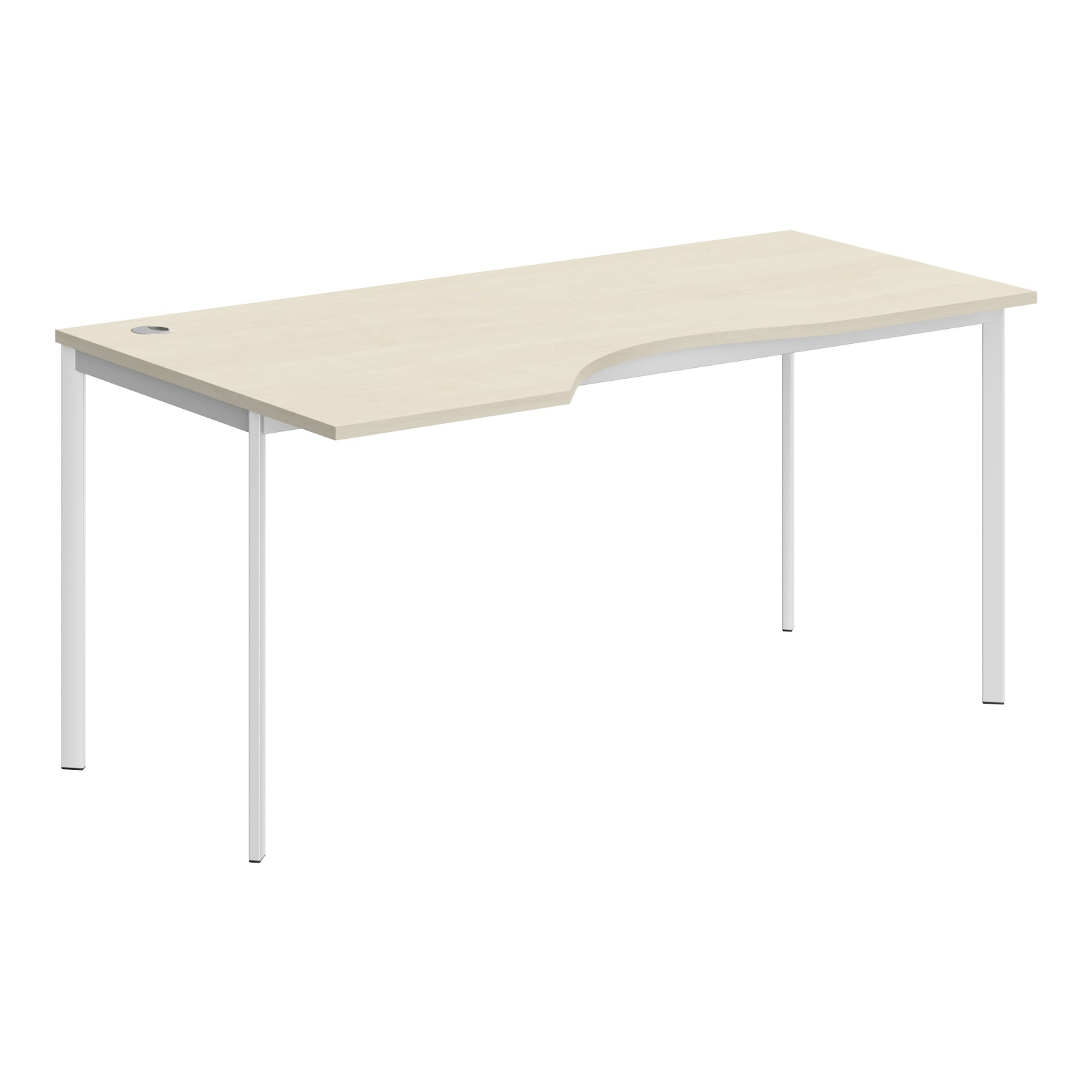 L SHAPE DESK MADE IN 25MM MFC TOP, E1 LAMINATE CHIPBOARD 40X20MM METAL FRAMES by Treejar | Souqify
