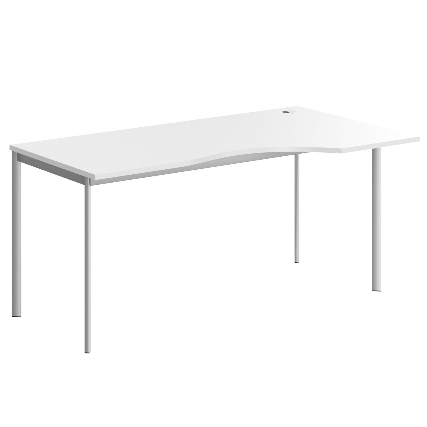 L SHAPE DESK MADE IN 25MM MFC TOP, E1 LAMINATE CHIPBOARD 40X20MM METAL FRAMES by Treejar | Souqify