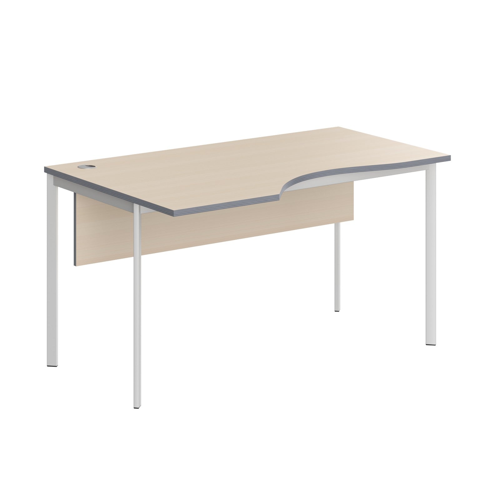 L SHAPE DESK MADE IN 25MM MFC TOP, E1 LAMINATE CHIPBOARD 40X20MM METAL FRAMES by Treejar | Souqify
