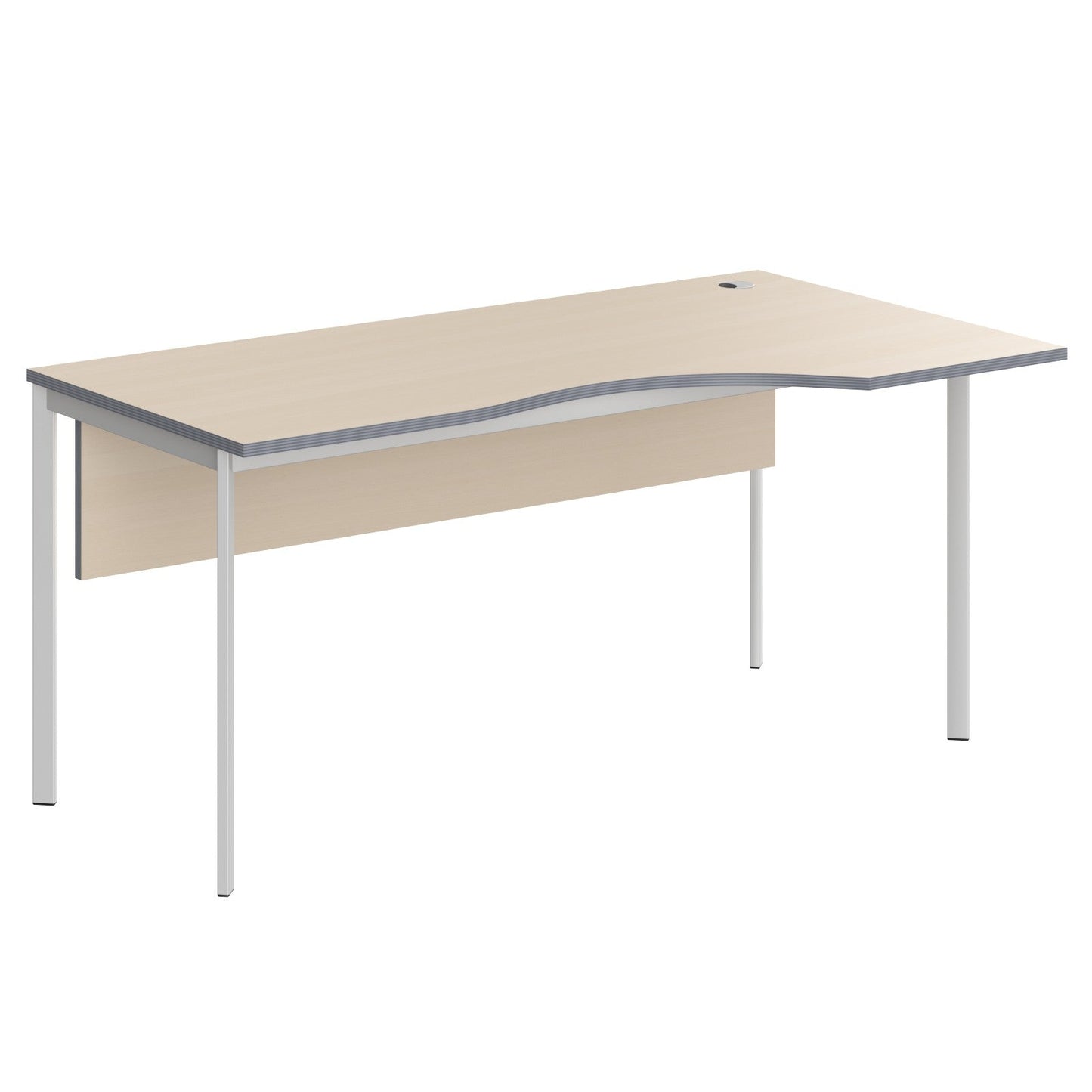 L SHAPE DESK MADE IN 25MM MFC TOP, E1 LAMINATE CHIPBOARD 40X20MM METAL FRAMES by Treejar | Souqify