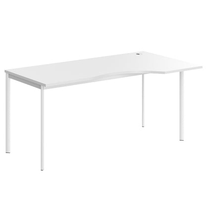 L SHAPE DESK MADE IN 25MM MFC TOP, E1 LAMINATE CHIPBOARD 40X20MM METAL FRAMES by Treejar | Souqify