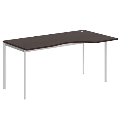 L SHAPE DESK MADE IN 25MM MFC TOP, E1 LAMINATE CHIPBOARD 40X20MM METAL FRAMES by Treejar | Souqify
