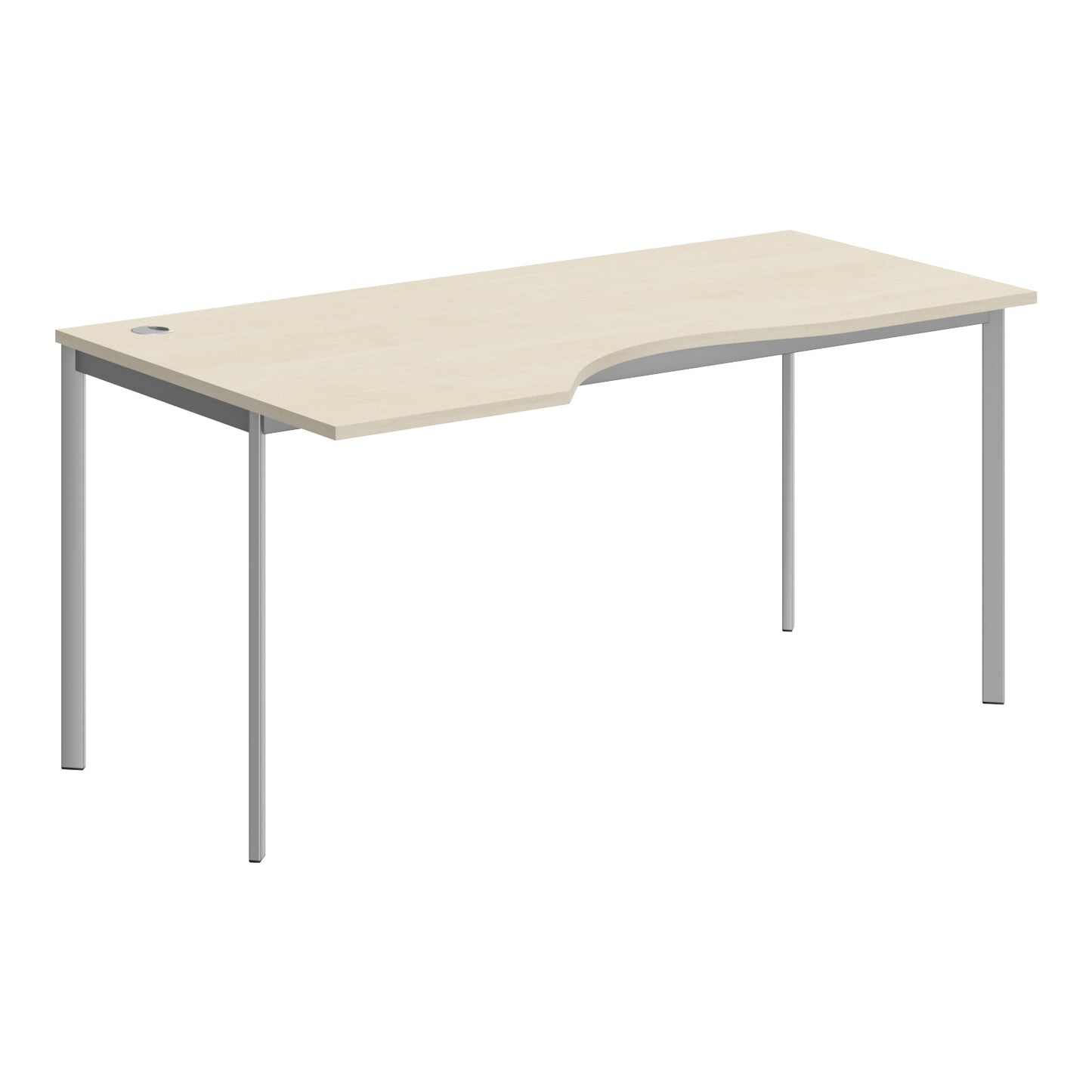 L SHAPE DESK MADE IN 25MM MFC TOP, E1 LAMINATE CHIPBOARD 40X20MM METAL FRAMES by Treejar | Souqify
