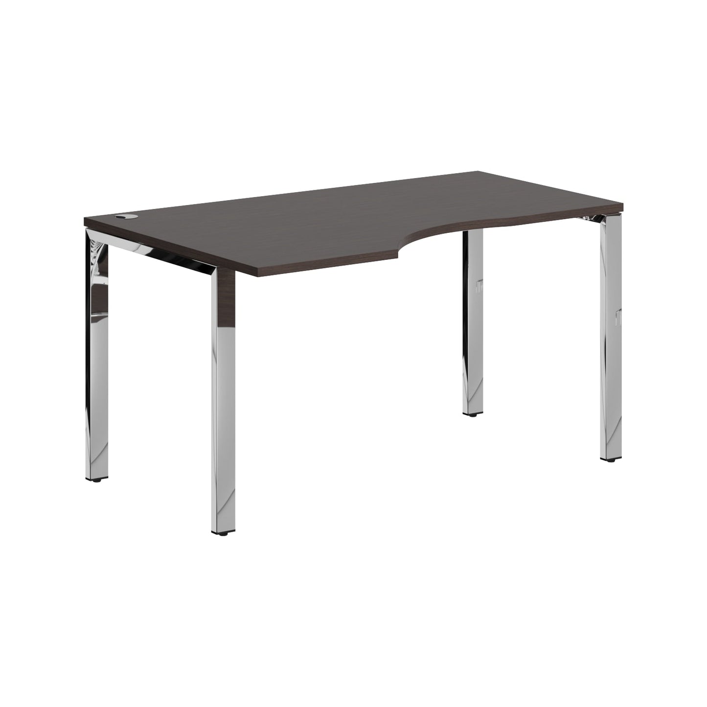 L SHAPE DESK MADE IN 25MM MFC TOP, E1 LAMINATE CHIPBOARD 40X20MM METAL GLOSSY FRAMES by Treejar | Souqify