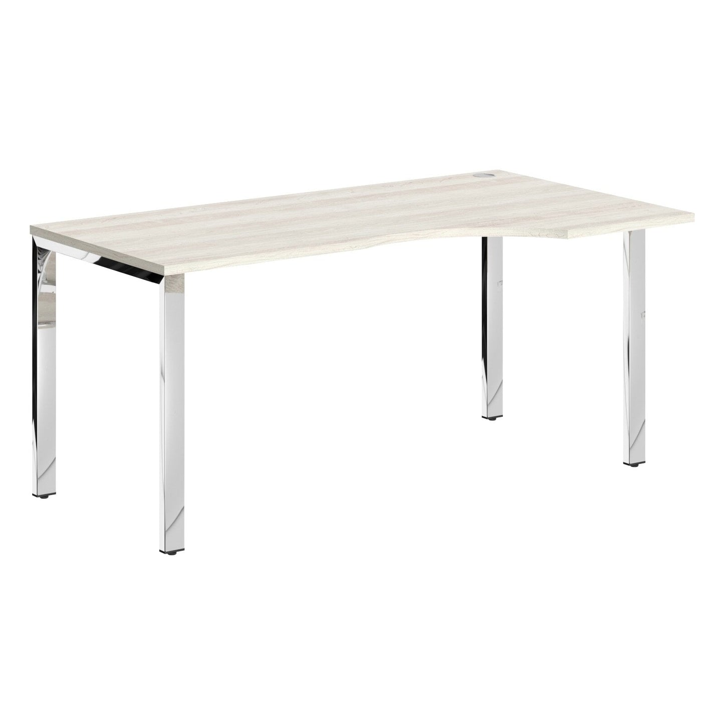 L SHAPE DESK MADE IN 25MM MFC TOP, E1 LAMINATE CHIPBOARD 40X20MM METAL GLOSSY FRAMES by Treejar | Souqify