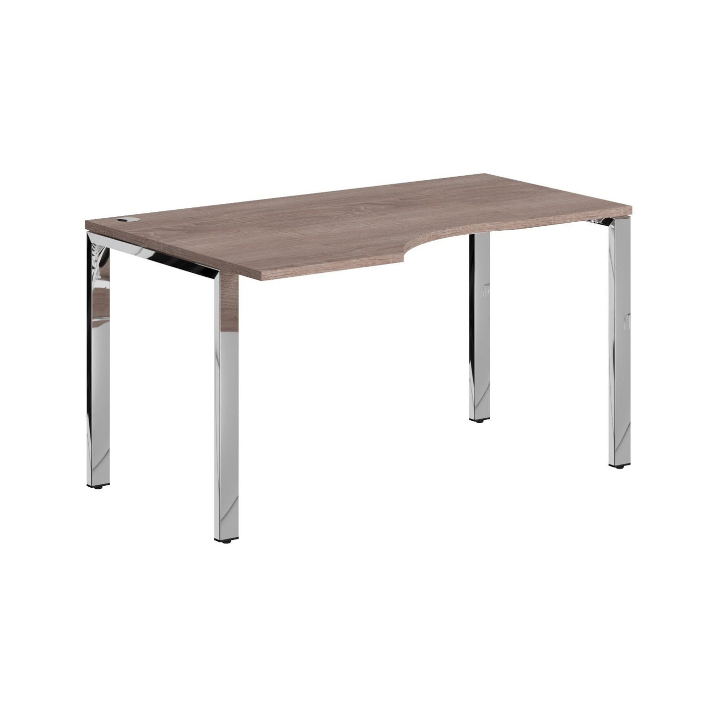 L SHAPE DESK MADE IN 25MM MFC TOP, E1 LAMINATE CHIPBOARD 40X20MM METAL GLOSSY FRAMES by Treejar | Souqify