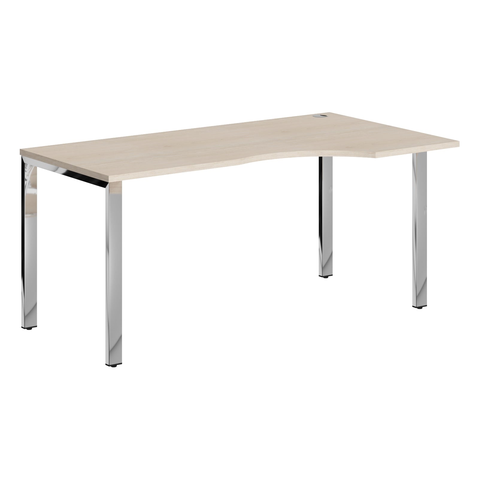 L SHAPE DESK MADE IN 25MM MFC TOP, E1 LAMINATE CHIPBOARD 40X20MM METAL GLOSSY FRAMES by Treejar | Souqify