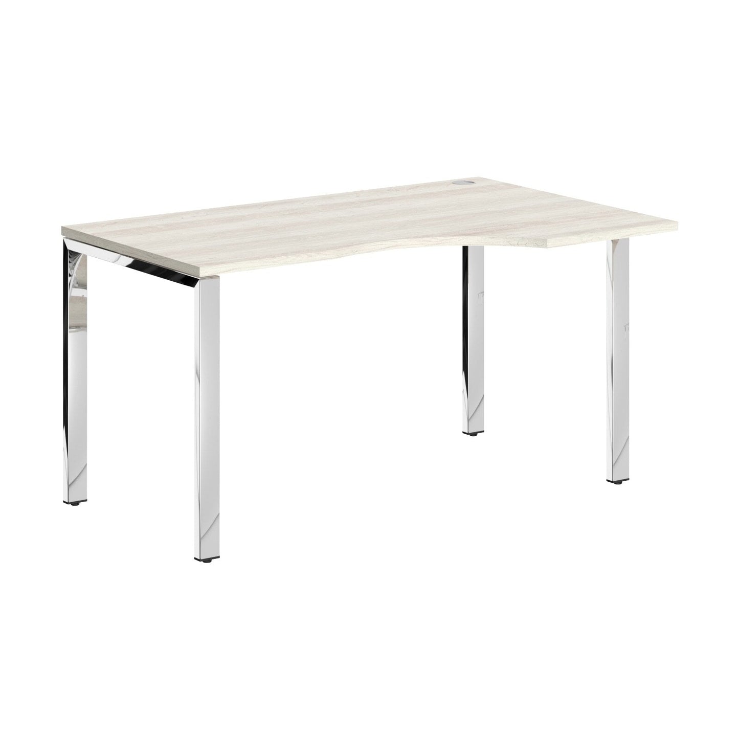 L SHAPE DESK MADE IN 25MM MFC TOP, E1 LAMINATE CHIPBOARD 40X20MM METAL GLOSSY FRAMES by Treejar | Souqify