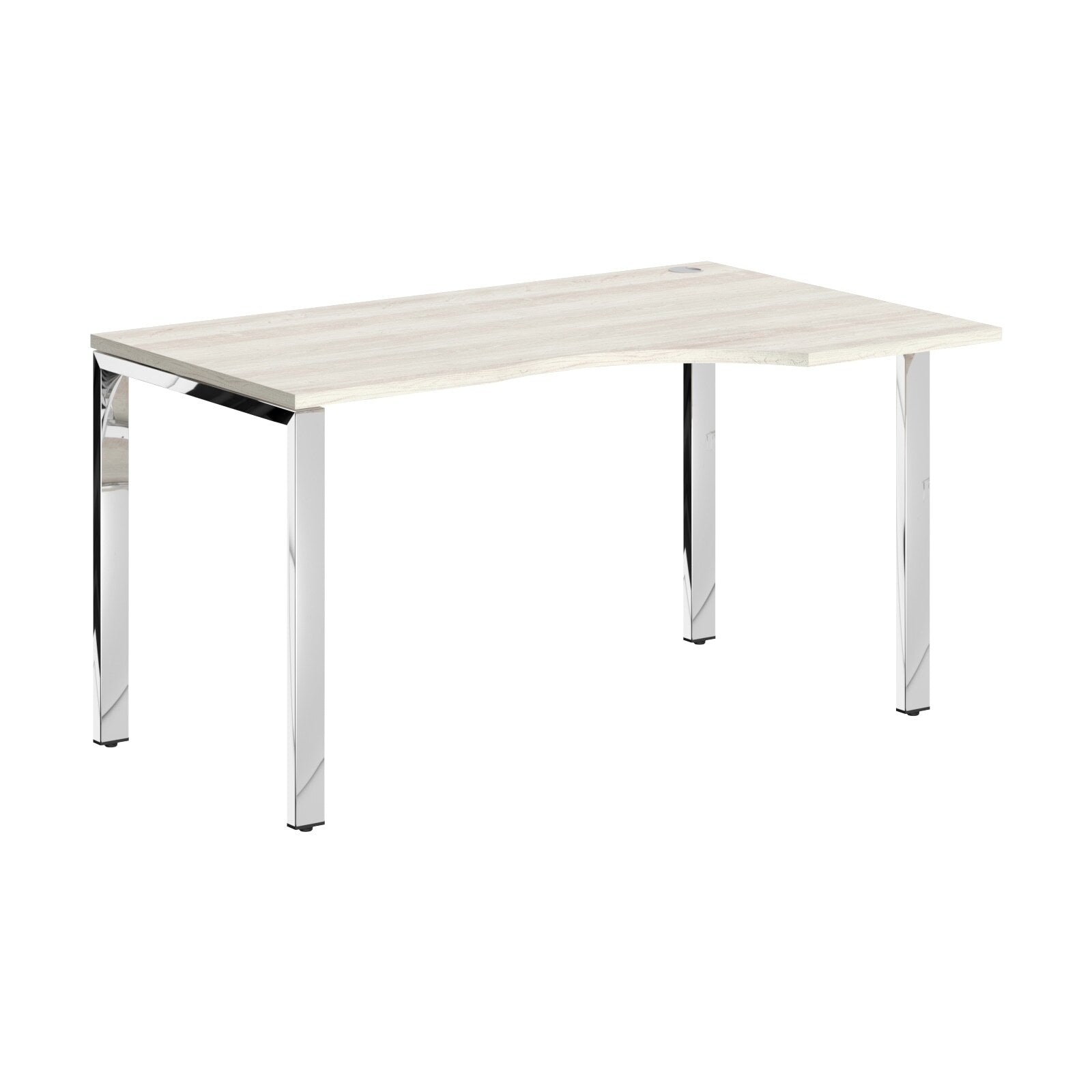 L SHAPE DESK MADE IN 25MM MFC TOP, E1 LAMINATE CHIPBOARD 40X20MM METAL GLOSSY FRAMES by Treejar | Souqify