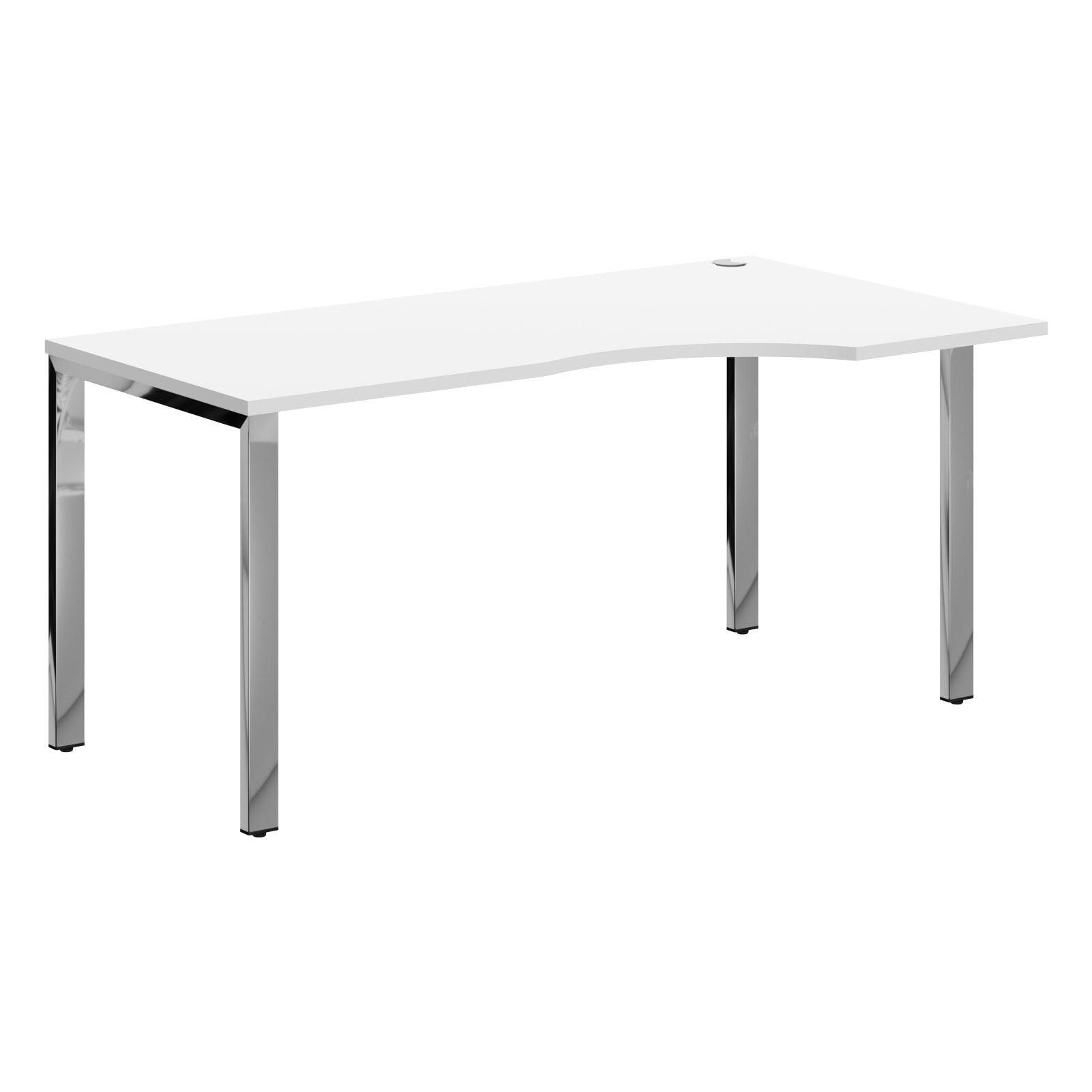 L SHAPE DESK MADE IN 25MM MFC TOP, E1 LAMINATE CHIPBOARD 40X20MM METAL GLOSSY FRAMES by Treejar | Souqify