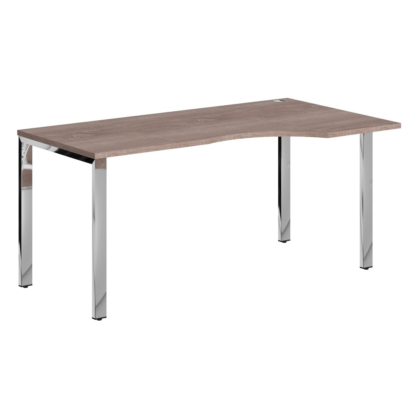 L SHAPE DESK MADE IN 25MM MFC TOP, E1 LAMINATE CHIPBOARD 40X20MM METAL GLOSSY FRAMES by Treejar | Souqify