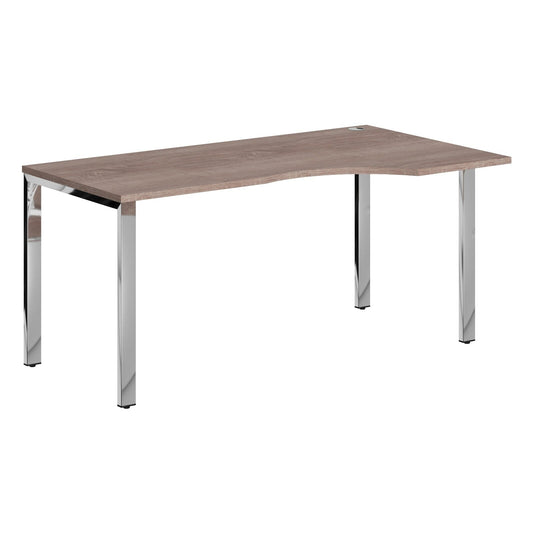L SHAPE DESK MADE IN 25MM MFC TOP, E1 LAMINATE CHIPBOARD 40X20MM METAL GLOSSY FRAMES by Treejar | Souqify