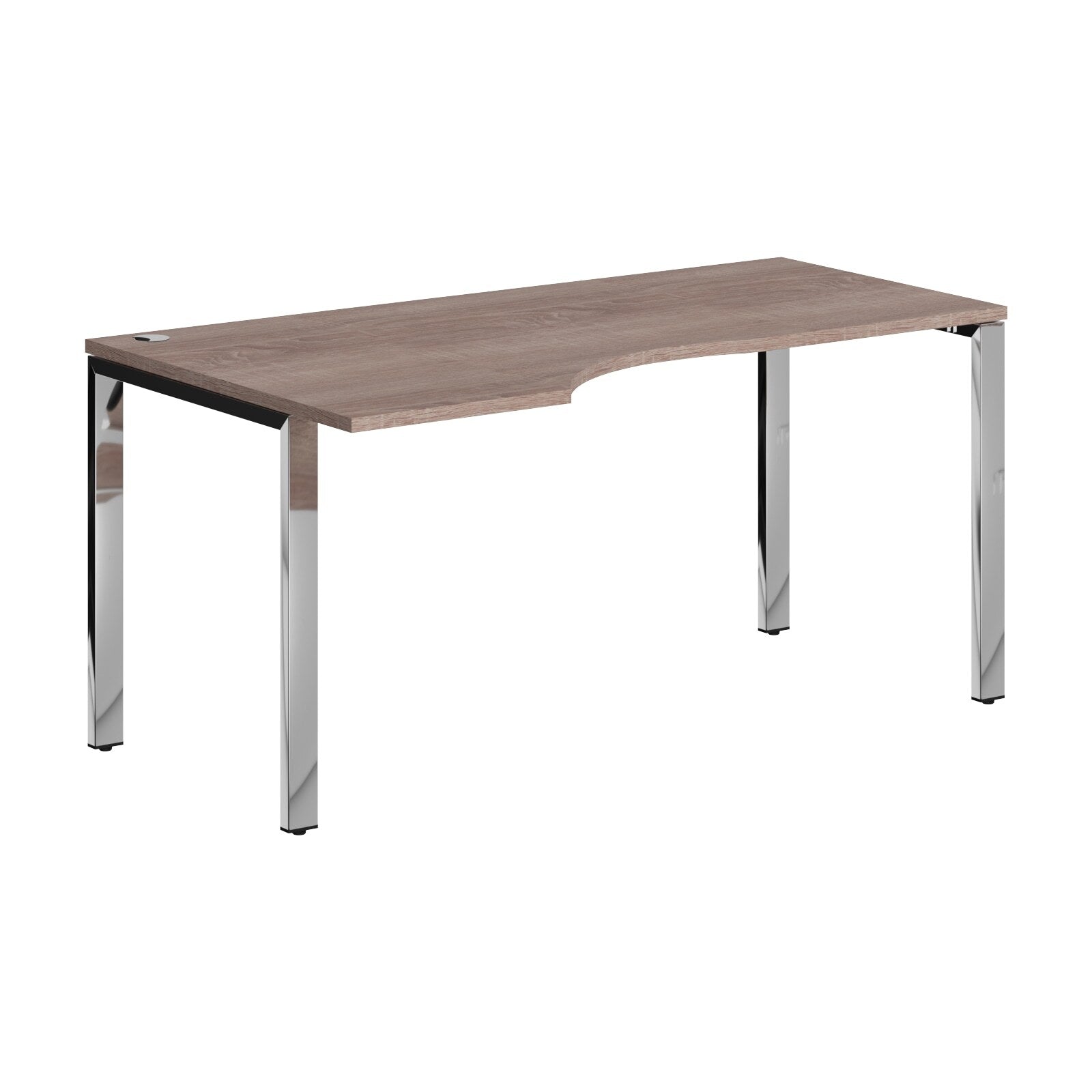 L SHAPE DESK MADE IN 25MM MFC TOP, E1 LAMINATE CHIPBOARD 40X20MM METAL GLOSSY FRAMES by Treejar | Souqify