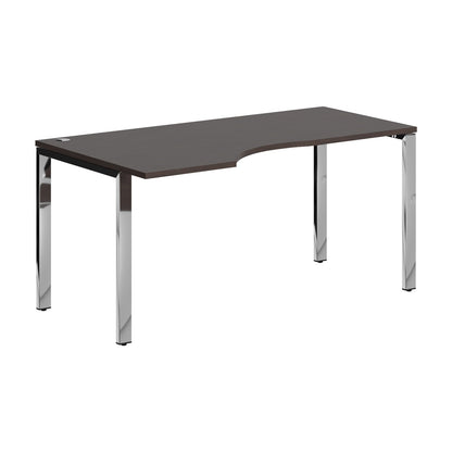 L SHAPE DESK MADE IN 25MM MFC TOP, E1 LAMINATE CHIPBOARD 40X20MM METAL GLOSSY FRAMES by Treejar | Souqify