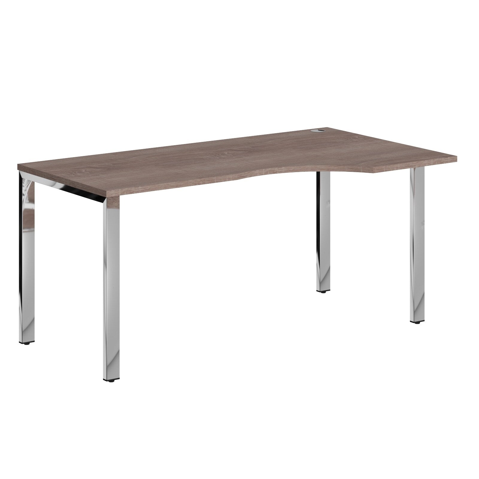 L SHAPE DESK MADE IN 25MM MFC TOP, E1 LAMINATE CHIPBOARD 40X20MM METAL GLOSSY FRAMES by Treejar | Souqify