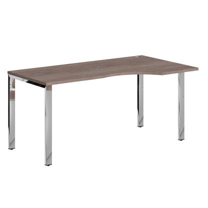 L SHAPE DESK MADE IN 25MM MFC TOP, E1 LAMINATE CHIPBOARD 40X20MM METAL GLOSSY FRAMES by Treejar | Souqify