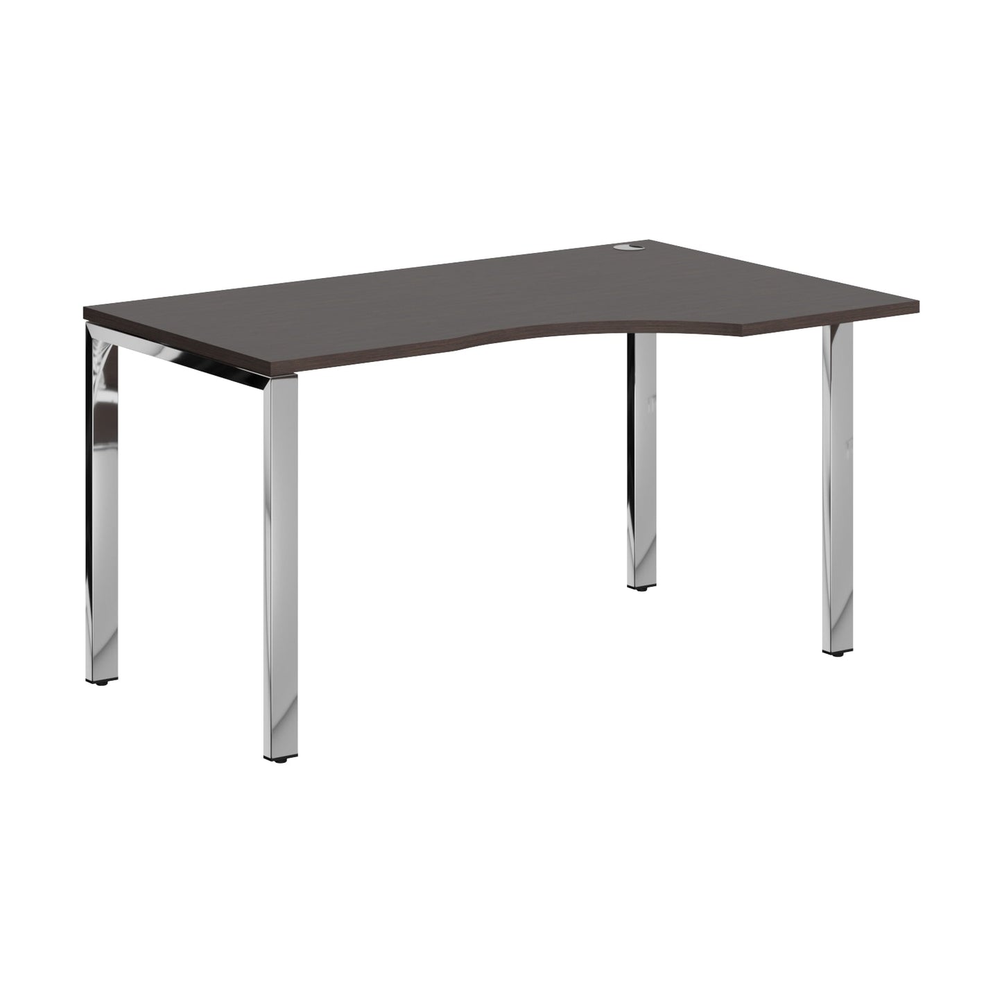 L SHAPE DESK MADE IN 25MM MFC TOP, E1 LAMINATE CHIPBOARD 40X20MM METAL GLOSSY FRAMES by Treejar | Souqify