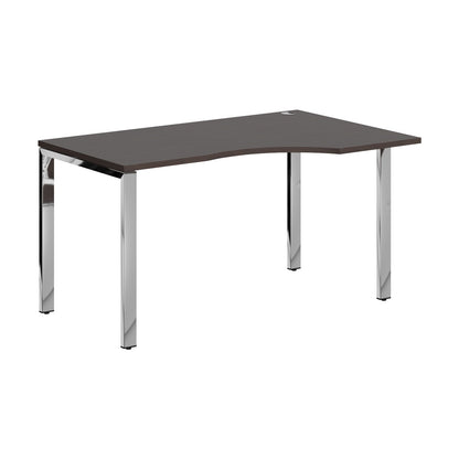 L SHAPE DESK MADE IN 25MM MFC TOP, E1 LAMINATE CHIPBOARD 40X20MM METAL GLOSSY FRAMES by Treejar | Souqify