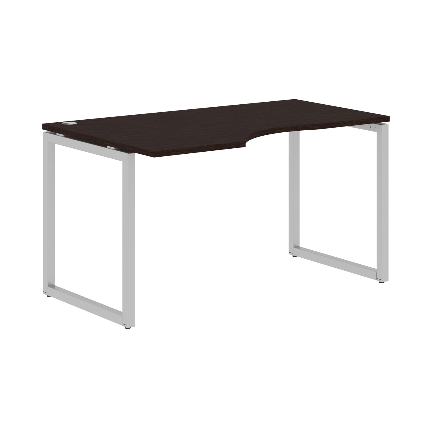 L SHAPE DESK MADE IN 25MM MFC TOP, E1 LAMINATE CHIPBOARD WITH WOODEN MODESTY PANEL 40X40MM METAL O SHAPE FRAMES by Treejar | Souqify