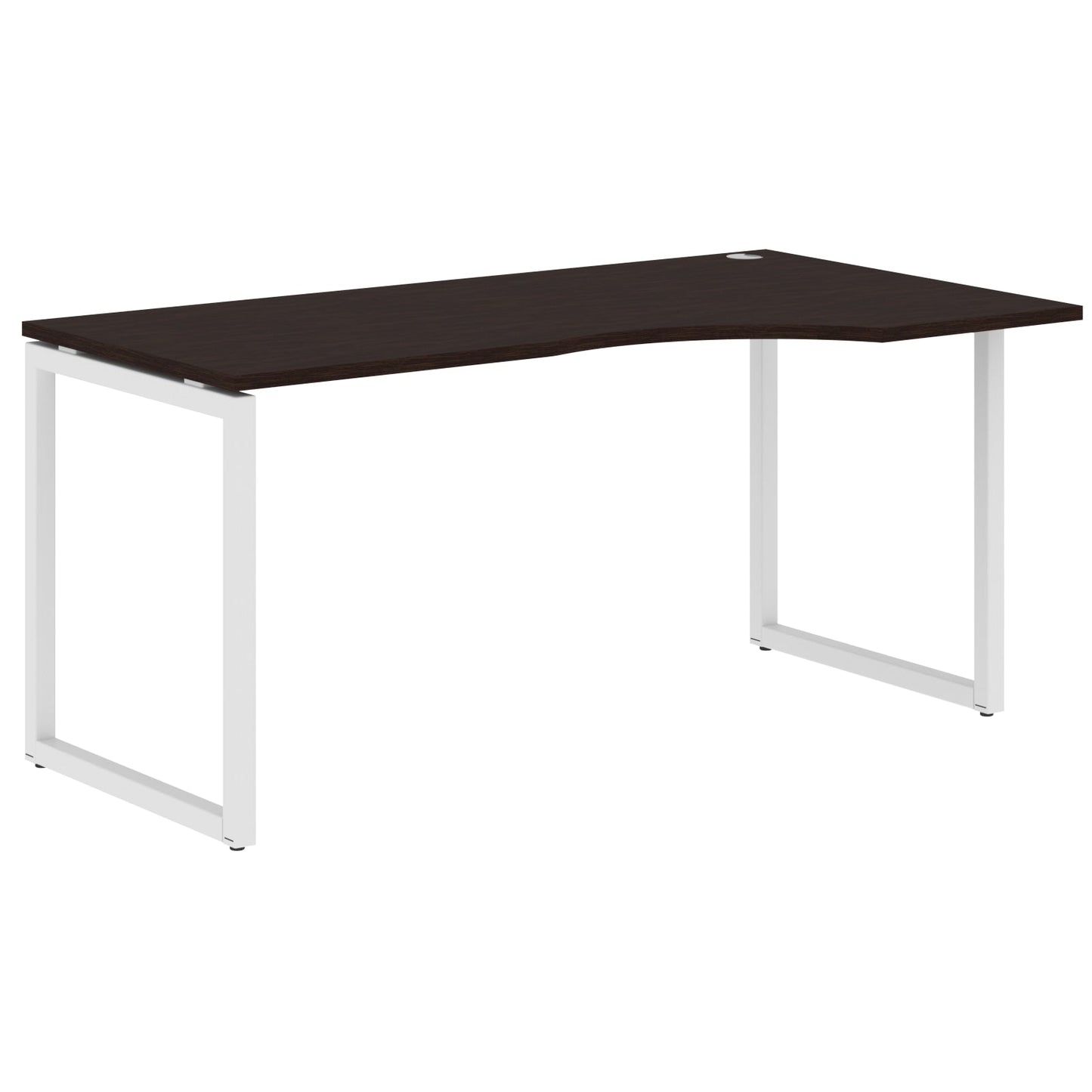 L SHAPE DESK MADE IN 25MM MFC TOP, E1 LAMINATE CHIPBOARD WITH WOODEN MODESTY PANEL 40X40MM METAL O SHAPE FRAMES by Treejar | Souqify