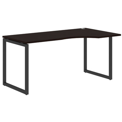 L SHAPE DESK MADE IN 25MM MFC TOP, E1 LAMINATE CHIPBOARD WITH WOODEN MODESTY PANEL 40X40MM METAL O SHAPE FRAMES by Treejar | Souqify