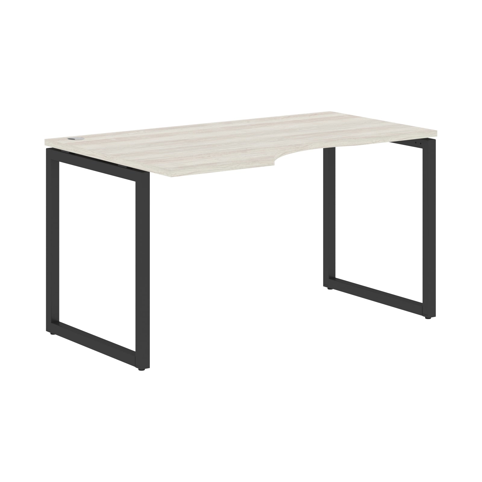 L SHAPE DESK MADE IN 25MM MFC TOP, E1 LAMINATE CHIPBOARD WITH WOODEN MODESTY PANEL 40X40MM METAL O SHAPE FRAMES by Treejar | Souqify