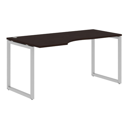 L SHAPE DESK MADE IN 25MM MFC TOP, E1 LAMINATE CHIPBOARD WITH WOODEN MODESTY PANEL 40X40MM METAL O SHAPE FRAMES by Treejar | Souqify