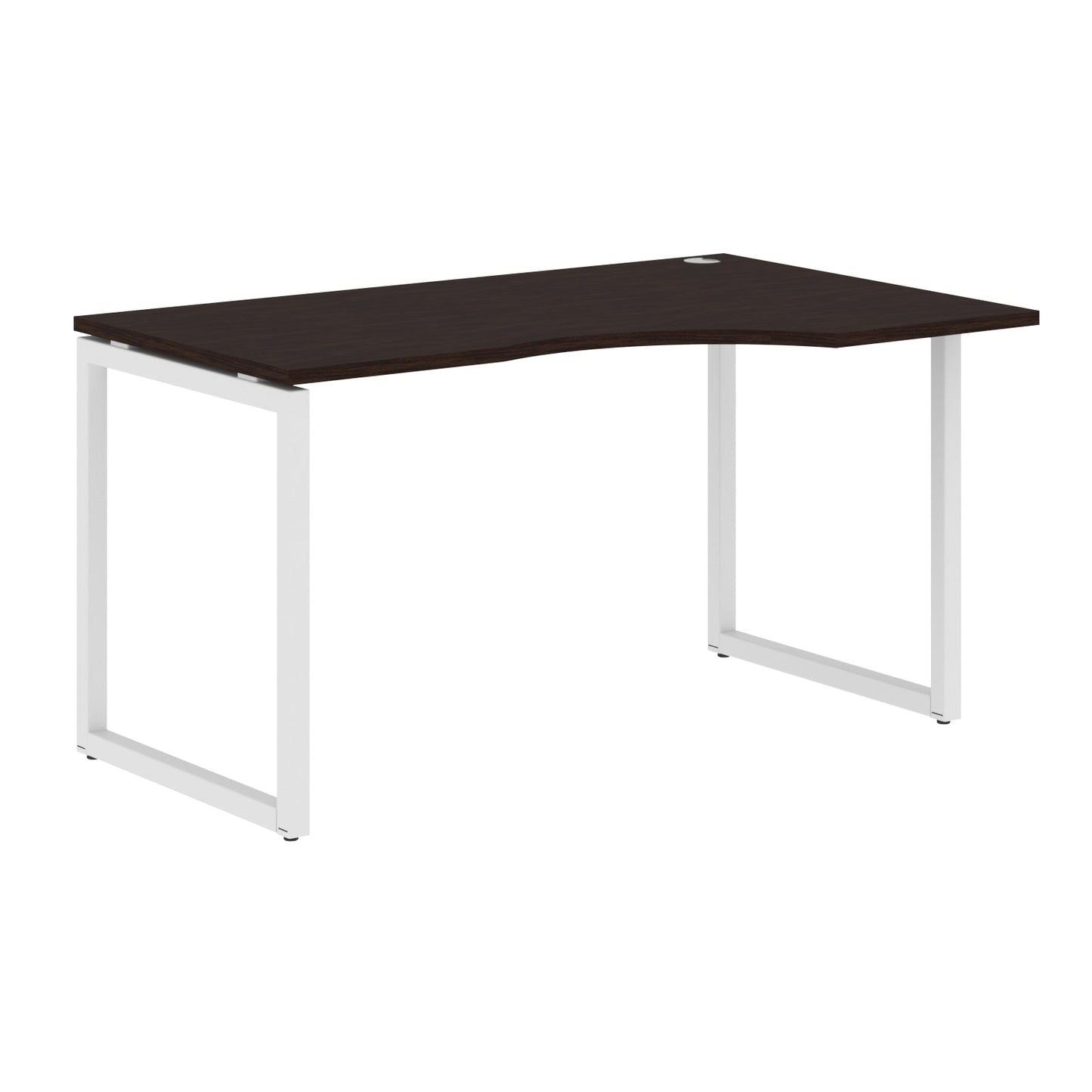 L SHAPE DESK MADE IN 25MM MFC TOP, E1 LAMINATE CHIPBOARD WITH WOODEN MODESTY PANEL 40X40MM METAL O SHAPE FRAMES by Treejar | Souqify