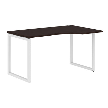 L SHAPE DESK MADE IN 25MM MFC TOP, E1 LAMINATE CHIPBOARD WITH WOODEN MODESTY PANEL 40X40MM METAL O SHAPE FRAMES by Treejar | Souqify