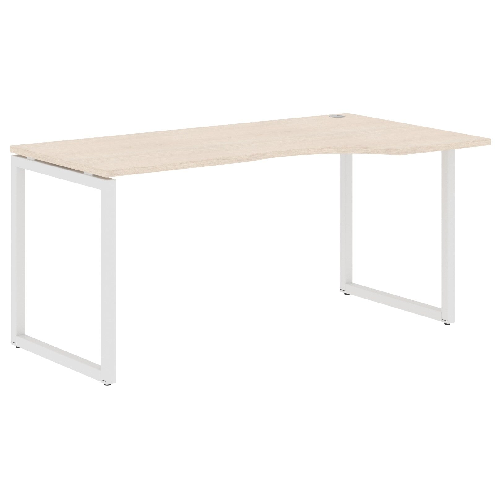 L SHAPE DESK MADE IN 25MM MFC TOP, E1 LAMINATE CHIPBOARD WITH WOODEN MODESTY PANEL 40X40MM METAL O SHAPE FRAMES by Treejar | Souqify