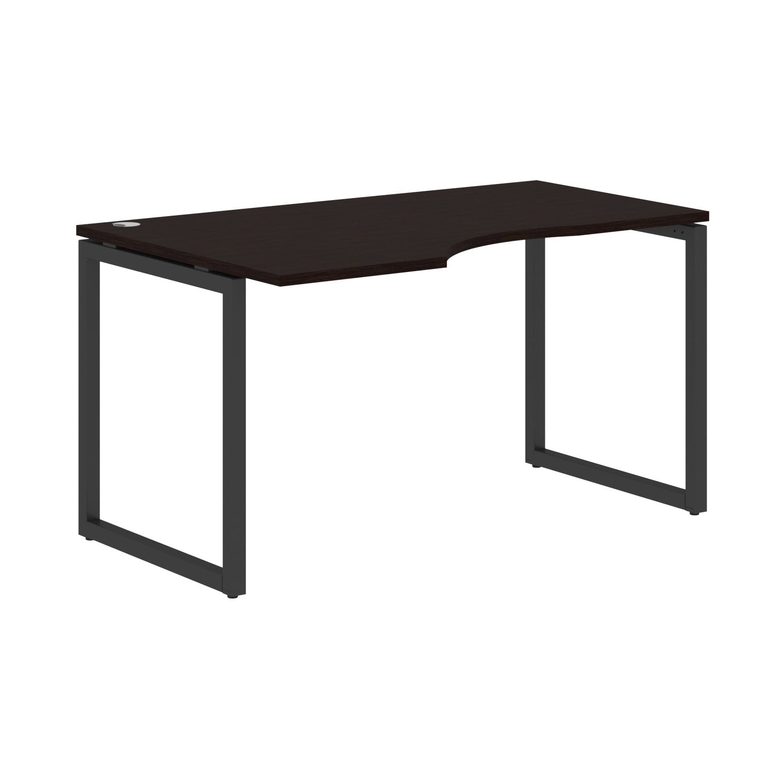 L SHAPE DESK MADE IN 25MM MFC TOP, E1 LAMINATE CHIPBOARD WITH WOODEN MODESTY PANEL 40X40MM METAL O SHAPE FRAMES by Treejar | Souqify