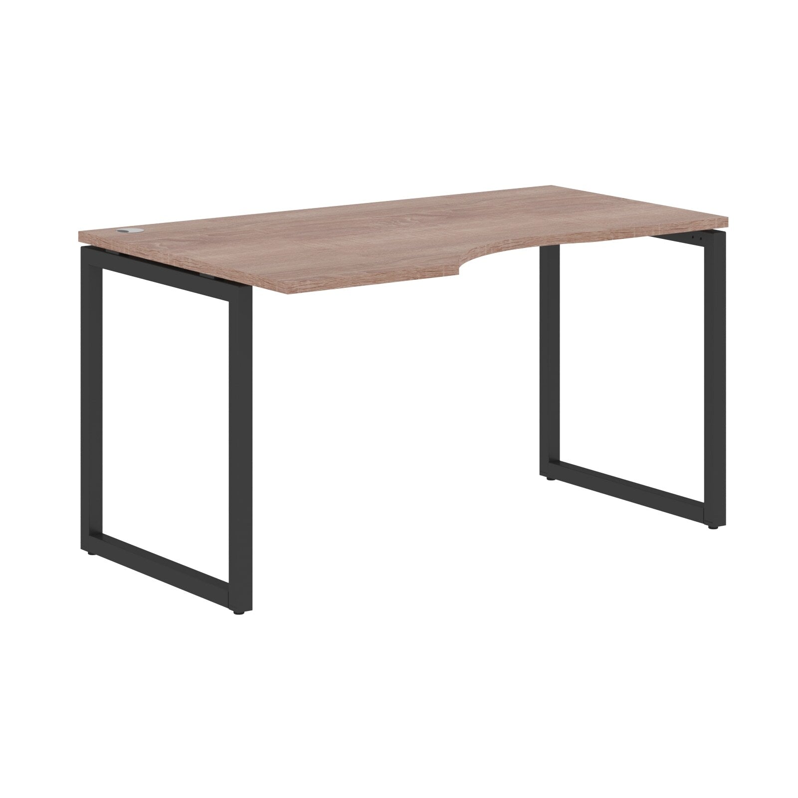 L SHAPE DESK MADE IN 25MM MFC TOP, E1 LAMINATE CHIPBOARD WITH WOODEN MODESTY PANEL 40X40MM METAL O SHAPE FRAMES by Treejar | Souqify