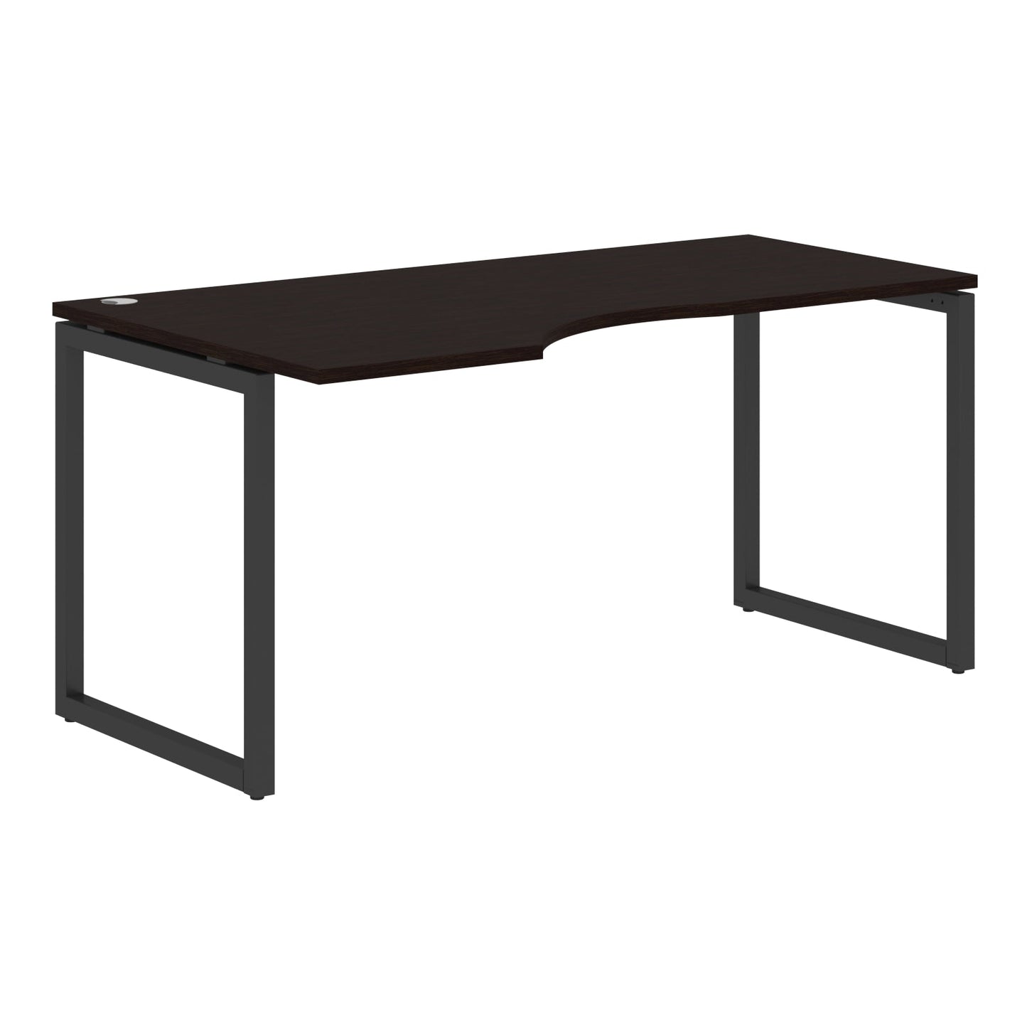 L SHAPE DESK MADE IN 25MM MFC TOP, E1 LAMINATE CHIPBOARD WITH WOODEN MODESTY PANEL 40X40MM METAL O SHAPE FRAMES by Treejar | Souqify