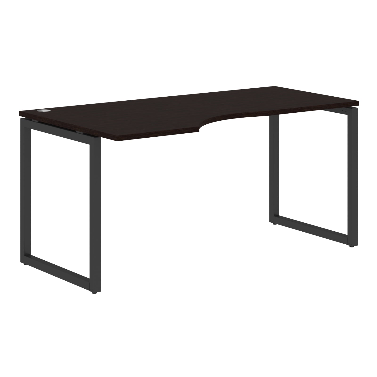 L SHAPE DESK MADE IN 25MM MFC TOP, E1 LAMINATE CHIPBOARD WITH WOODEN MODESTY PANEL 40X40MM METAL O SHAPE FRAMES by Treejar | Souqify