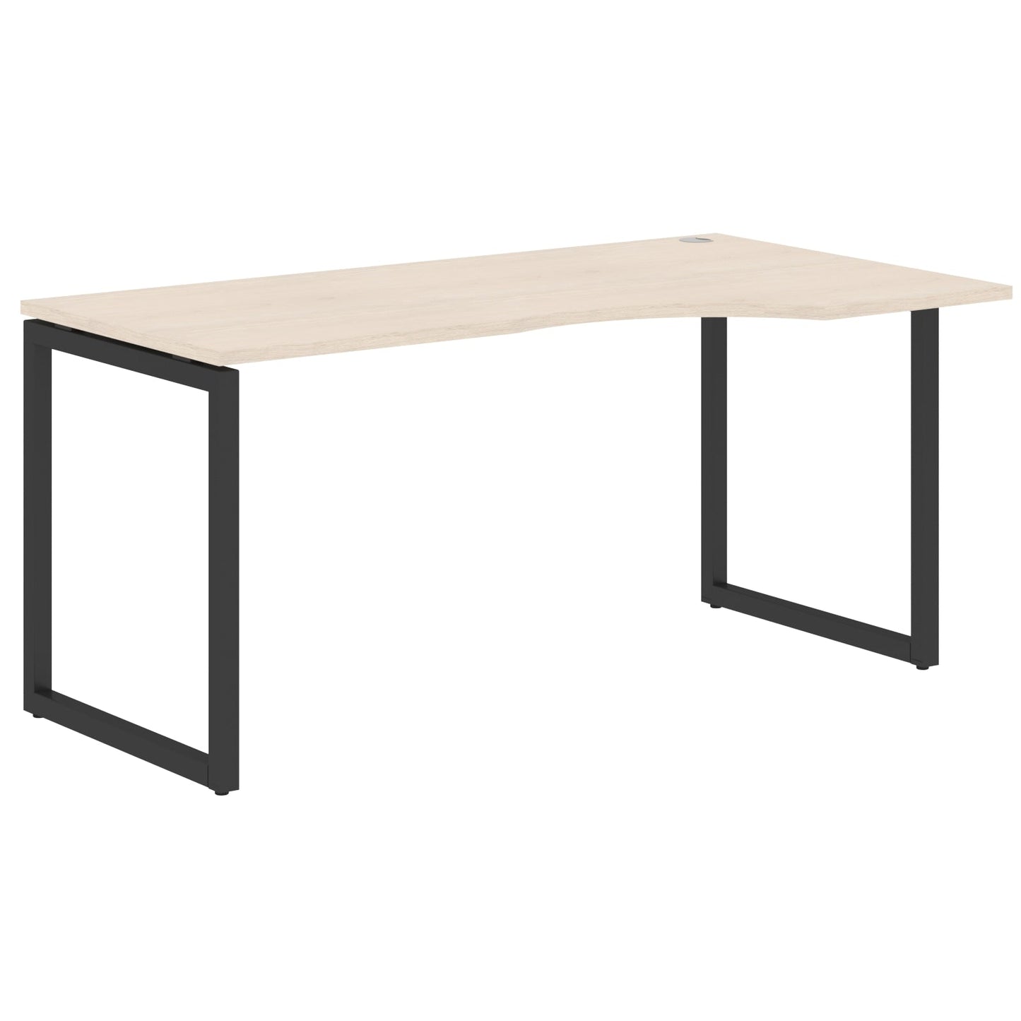 L SHAPE DESK MADE IN 25MM MFC TOP, E1 LAMINATE CHIPBOARD WITH WOODEN MODESTY PANEL 40X40MM METAL O SHAPE FRAMES by Treejar | Souqify