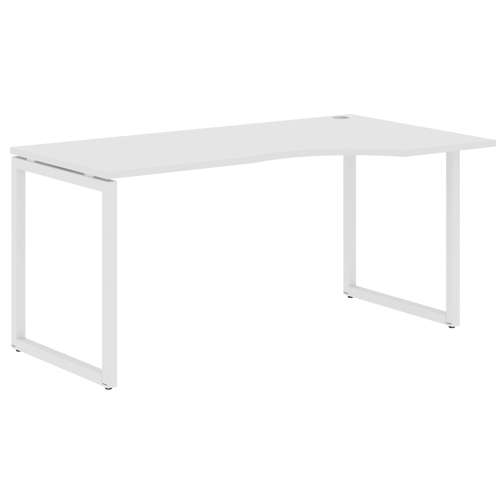 L SHAPE DESK MADE IN 25MM MFC TOP, E1 LAMINATE CHIPBOARD WITH WOODEN MODESTY PANEL 40X40MM METAL O SHAPE FRAMES by Treejar | Souqify