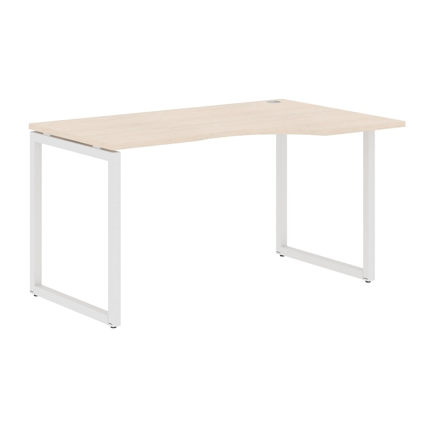 L SHAPE DESK MADE IN 25MM MFC TOP, E1 LAMINATE CHIPBOARD WITH WOODEN MODESTY PANEL 40X40MM METAL O SHAPE FRAMES by Treejar | Souqify