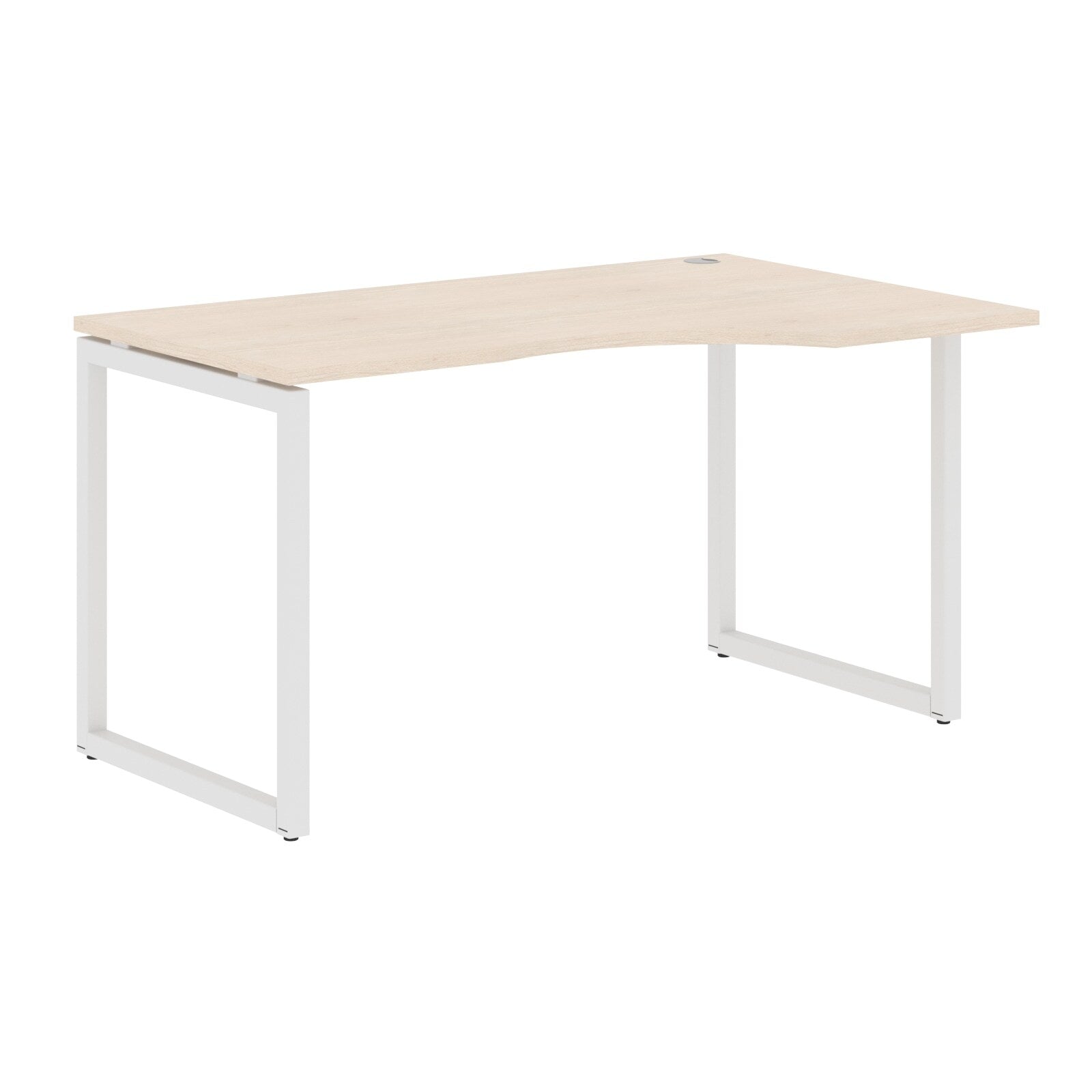 L SHAPE DESK MADE IN 25MM MFC TOP, E1 LAMINATE CHIPBOARD WITH WOODEN MODESTY PANEL 40X40MM METAL O SHAPE FRAMES by Treejar | Souqify
