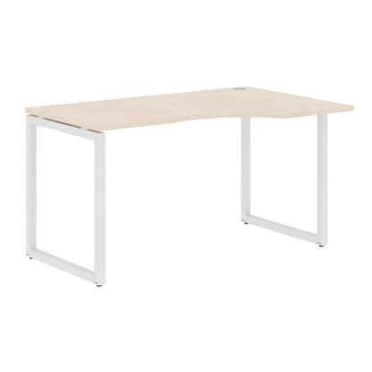 L SHAPE DESK MADE IN 25MM MFC TOP, E1 LAMINATE CHIPBOARD WITH WOODEN MODESTY PANEL 40X40MM METAL O SHAPE FRAMES by Treejar | Souqify