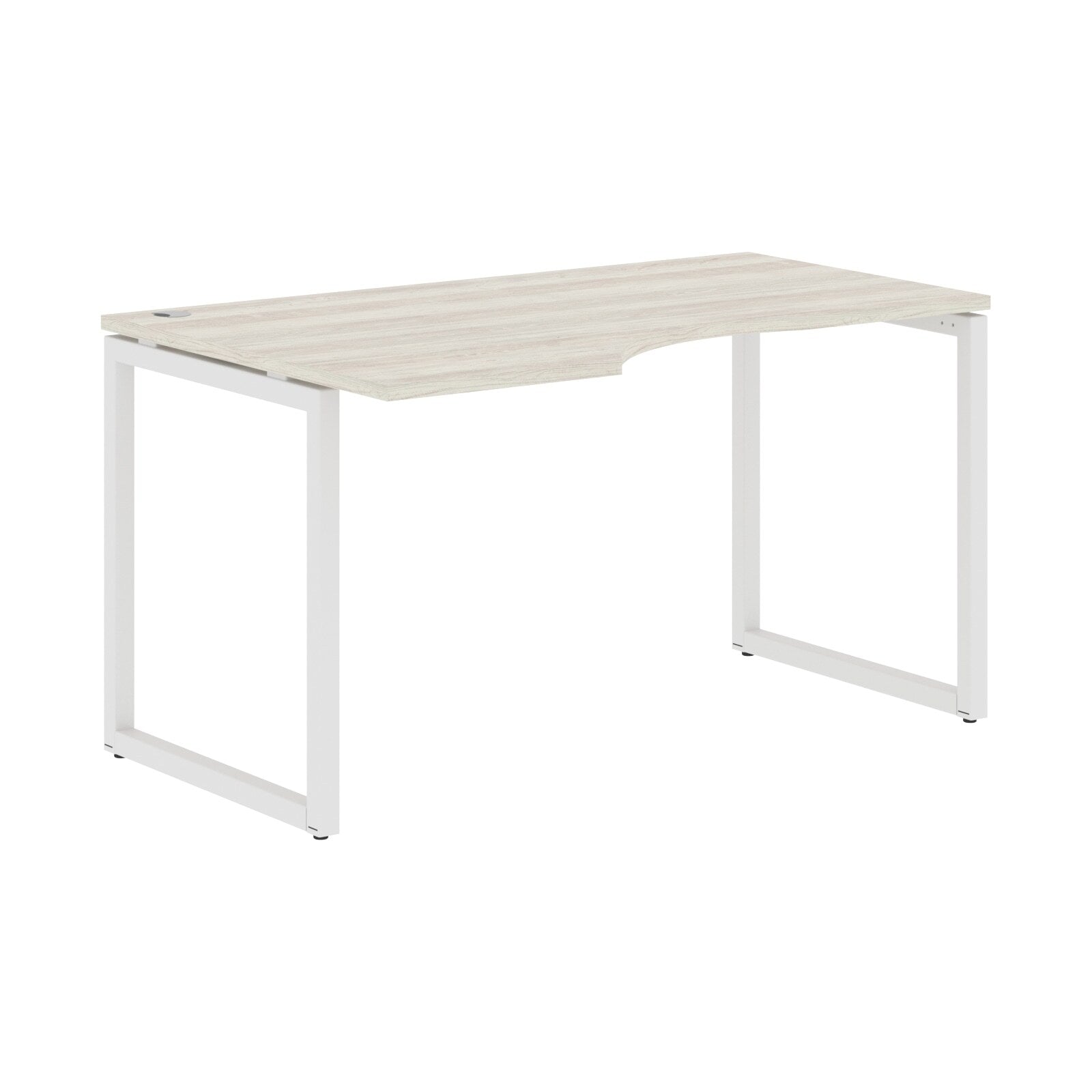 L SHAPE DESK MADE IN 25MM MFC TOP, E1 LAMINATE CHIPBOARD WITH WOODEN MODESTY PANEL 40X40MM METAL O SHAPE FRAMES by Treejar | Souqify