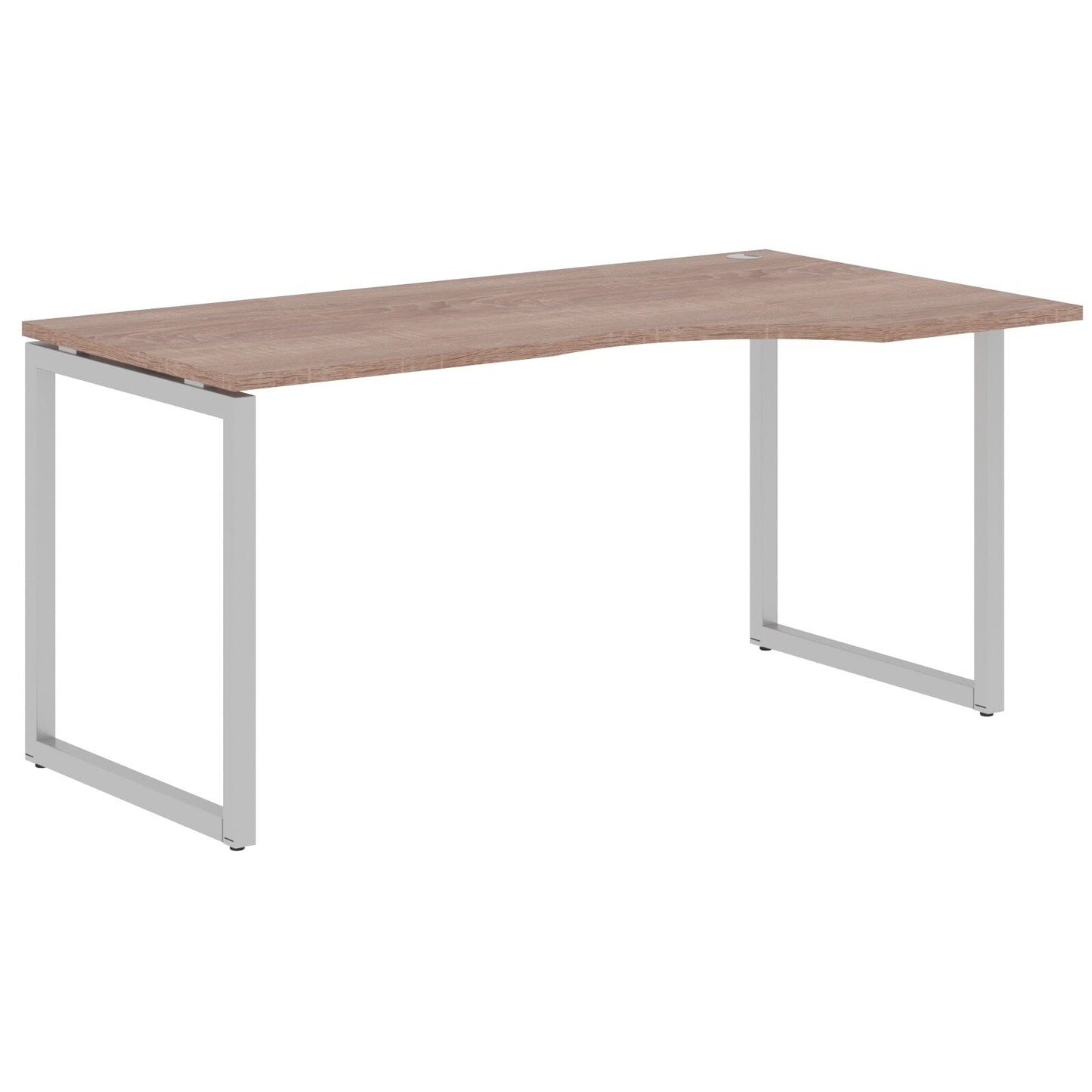 L SHAPE DESK MADE IN 25MM MFC TOP, E1 LAMINATE CHIPBOARD WITH WOODEN MODESTY PANEL 40X40MM METAL O SHAPE FRAMES by Treejar | Souqify