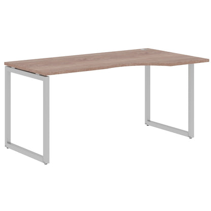 L SHAPE DESK MADE IN 25MM MFC TOP, E1 LAMINATE CHIPBOARD WITH WOODEN MODESTY PANEL 40X40MM METAL O SHAPE FRAMES by Treejar | Souqify