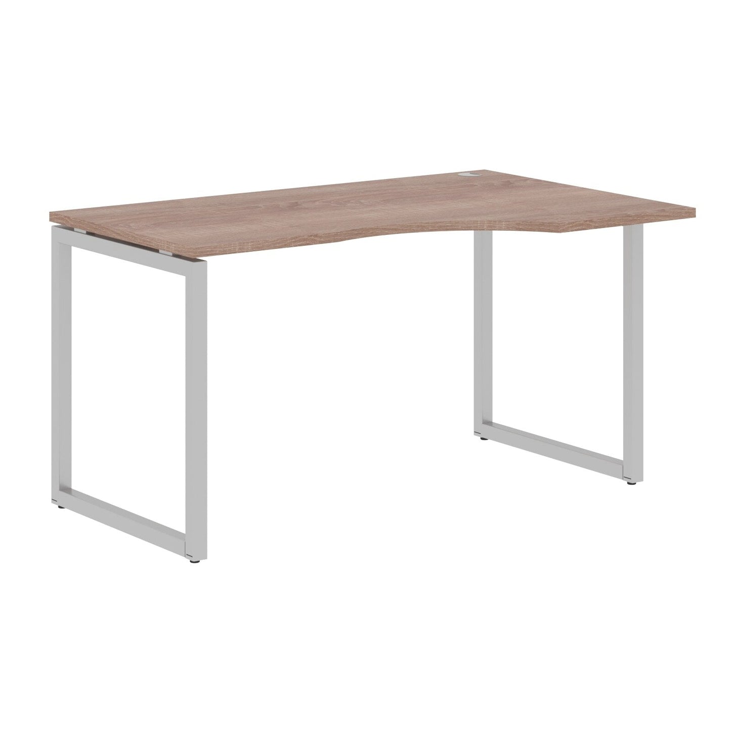 L SHAPE DESK MADE IN 25MM MFC TOP, E1 LAMINATE CHIPBOARD WITH WOODEN MODESTY PANEL 40X40MM METAL O SHAPE FRAMES by Treejar | Souqify
