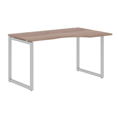 L SHAPE DESK MADE IN 25MM MFC TOP, E1 LAMINATE CHIPBOARD WITH WOODEN MODESTY PANEL 40X40MM METAL O SHAPE FRAMES by Treejar | Souqify