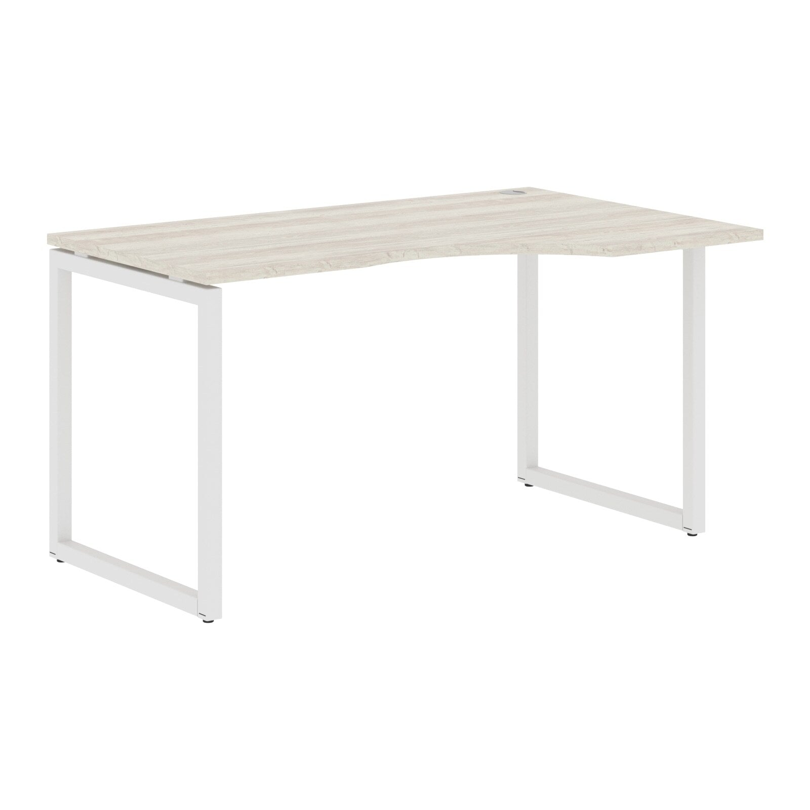 L SHAPE DESK MADE IN 25MM MFC TOP, E1 LAMINATE CHIPBOARD WITH WOODEN MODESTY PANEL 40X40MM METAL O SHAPE FRAMES by Treejar | Souqify