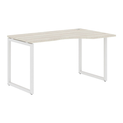 L SHAPE DESK MADE IN 25MM MFC TOP, E1 LAMINATE CHIPBOARD WITH WOODEN MODESTY PANEL 40X40MM METAL O SHAPE FRAMES by Treejar | Souqify