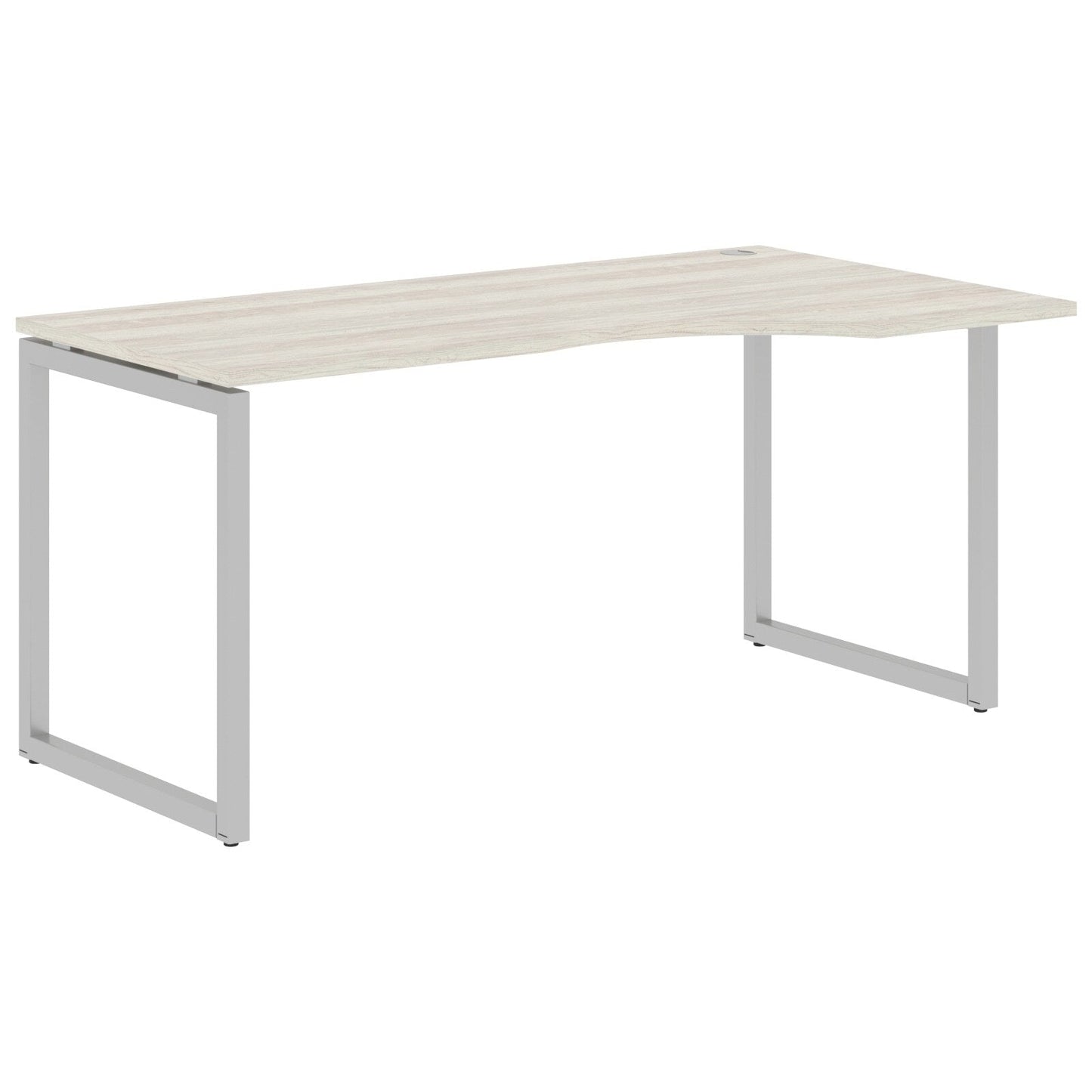 L SHAPE DESK MADE IN 25MM MFC TOP, E1 LAMINATE CHIPBOARD WITH WOODEN MODESTY PANEL 40X40MM METAL O SHAPE FRAMES by Treejar | Souqify